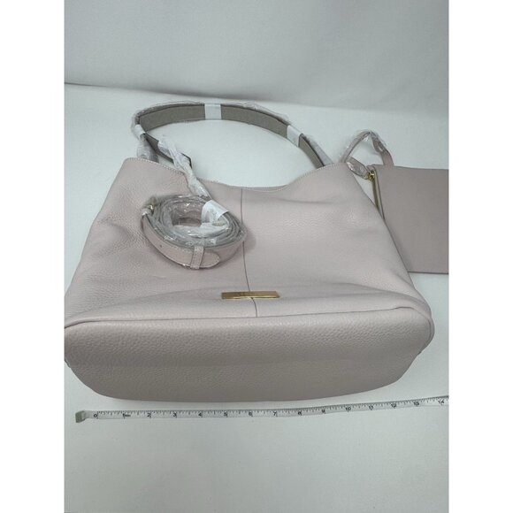 Isaac Mizrahi Live! Bridgehampton Leather Bucket Bag Purse Pink - Picture 10 of 15